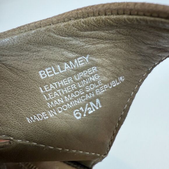 Nurture Bellamey Lace Up Sandals Textured Green Leather Block Heel Women's 6.5 - Picture 10 of 10